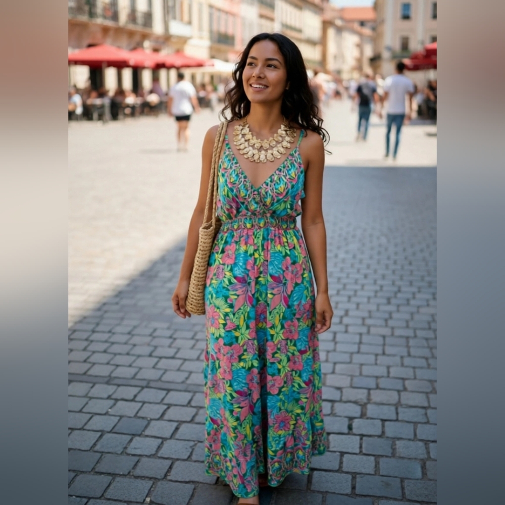 Floral Summer Maxi Dress